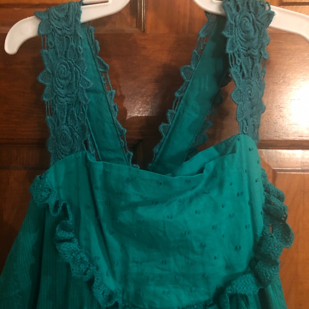 Beautiful dress emerald green